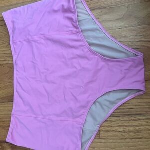 Kortni Jeane Pink High Waist Swim Bottom